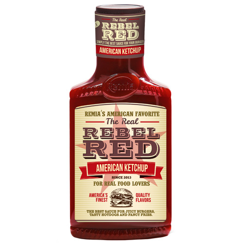 Remia Rebel Red American Ketchup 450 ml Remia Rebel Red American Ketchup
